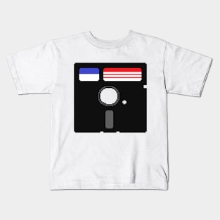 Retro Pixel 5¼ Floppy Disk Kids T-Shirt